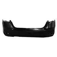 Bumper Rear Primed Sr With Textured Lower Nissan Sentra 2016-2019 (Driver Side Exhaust Cut) , Ni1100313U