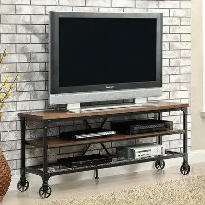Gracie Oaks Latona Solid Wood TV Stand for TVs up to 60"