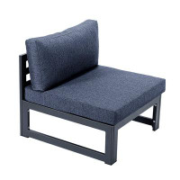 Latitude Run® Metal Frame Single Sofa With Cushion-24.8" H x 29.52" W x 29.52" D