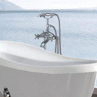 January Furniture Freestanding Bathtub Faucet With Hand Shower