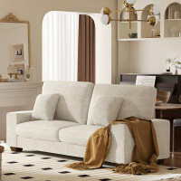 Latitude Run® Karlita 71.25'' Chenille Square Arms Loveseat Upholstered Sofa