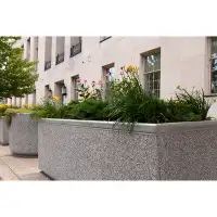 Wausau Tile Inc Wausau Tile - Tf4213W22 - Concrete Planter, Rectangle, 96In.lx48In.wx36In.h