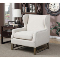 Red Barrel Studio Wing Back Accent Chair Cream