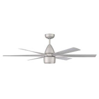 Latitude Run® 54" Medeah 6 - Blade LED Smart Standard Ceiling Fan with Remote Control and Light Kit Included
