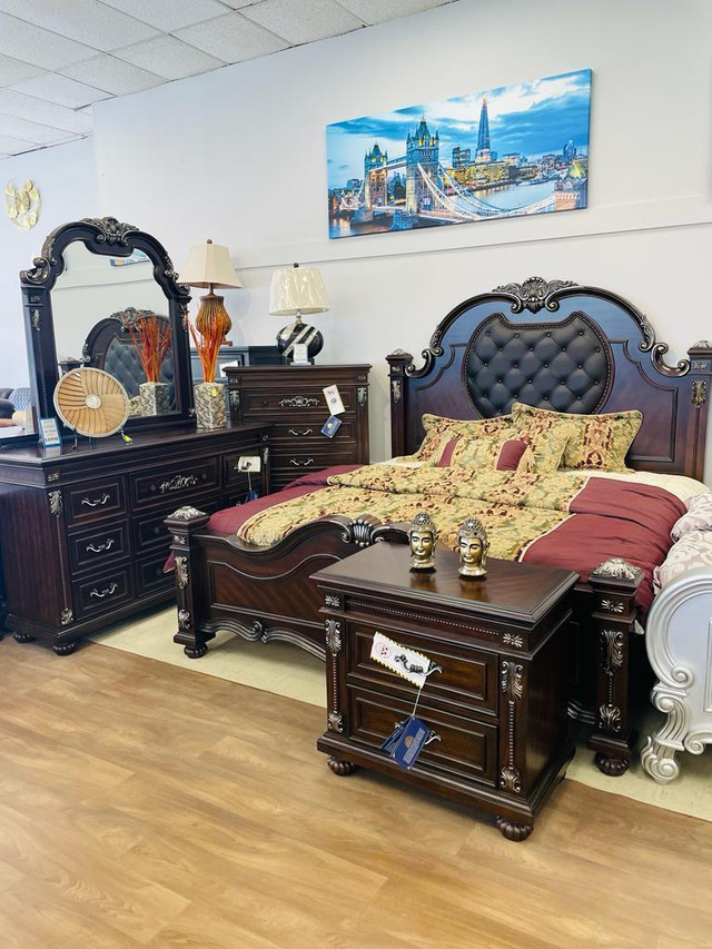 King Solidwood Bedroom Set on Sale!! in Beds & Mattresses in Windsor Region - Image 4