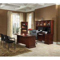 Darby Home Co Clintonville U-Shaped Executive Desk with Hutch