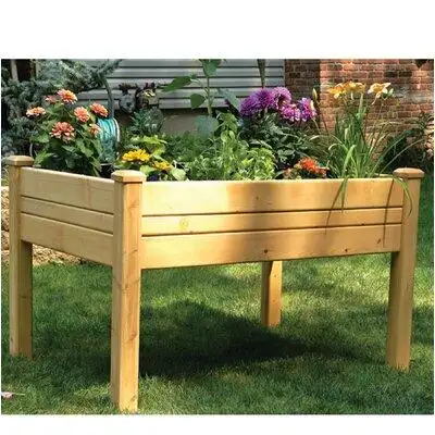Arlmont & Co. Glendive Wood Elevated Planter