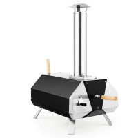 Costway Costway Outdoor Pizza Oven Machine 12'' Pizza Grill Maker Portable With Foldable Legs