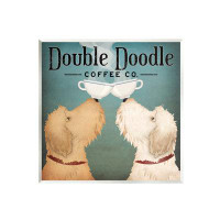Stupell Industries «Doodle Dog Vintage Coffee Company», art mural par Ryan Fowler