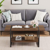 17 Stories 4 Legs Coffee Table with Storage