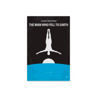 iCanvas The Man Who Fell To Earth Minimal Movie Poster Print On Acrylic Glass