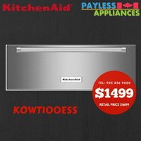 KitchenAid KOWT100ESS 30 Warmer Drawer 1.5 cu. ft. Capacity,  Stainless Steel color