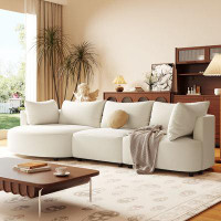 Ivy Bronx 106.3" Curved Sectional Sofa Couch