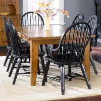 Red Barrel Studio Macen 6 - Person Extendable Solid Wood Dining Set