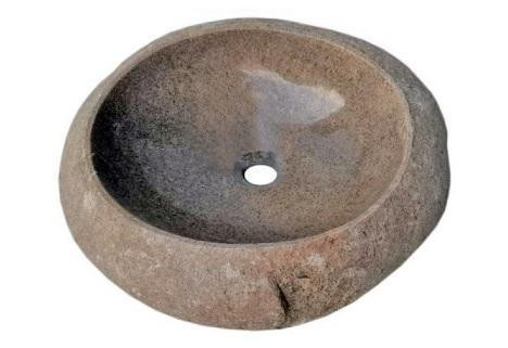 16-20 in. x 16-20 in. Natural River Rock Boulder Vessel Sink - Polished Interior ( H 5-6 In ) Round or Oval in Plumbing, Sinks, Toilets & Showers - Image 4