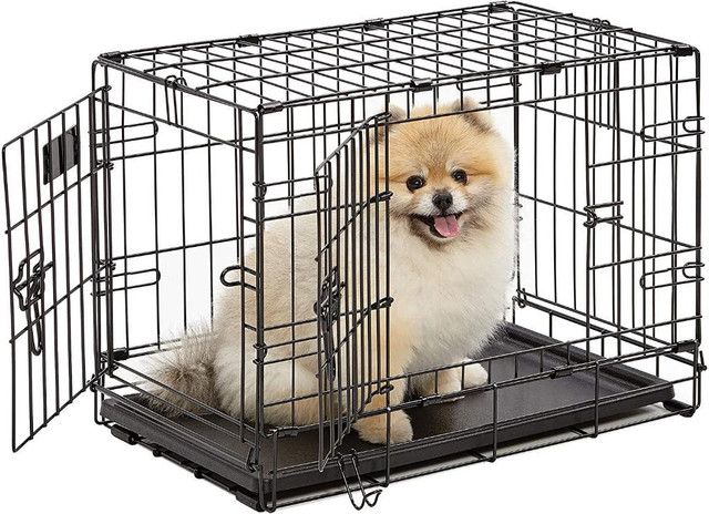 HUGE Discount! Best Selling Dog Crate, All Sizes for Puppies, Medium & Large Dogs, Double Door Folding | FREE Delivery in Accessories - Image 2