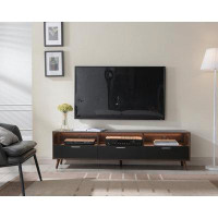 Wrought Studio LED TV Stand with Storage Modern LED Media Console Tables LED TV Cabinet