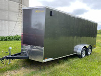 2023 Kaufman 7x18 Enclosed Cargo Trailer with Roof Vents and Ramp Door Premium Build