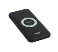 iTek by SoundLogic - High Speed Charging Universal Wireless Qi Charger with 6000mAh Dual Power Bank - Black -  WCPB-6/11