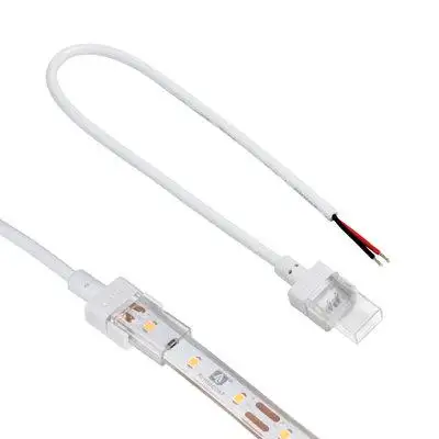 Armacost Lighting 2 Pin LED Strip Light IP67 Outdoor 12 in Wire Lead Connector, 2 Pack