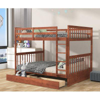 Harriet Bee Cailani Kids Full Over Full Bunk Bed with Drawers