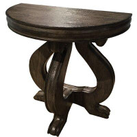 Regis Patrick Collection Lorraine Solid Wood Pedestal End Table