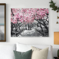 The Twillery Co. 'Cherry Blossoms' Photographic Print Multi-Piece Image on Wrapped Canvas