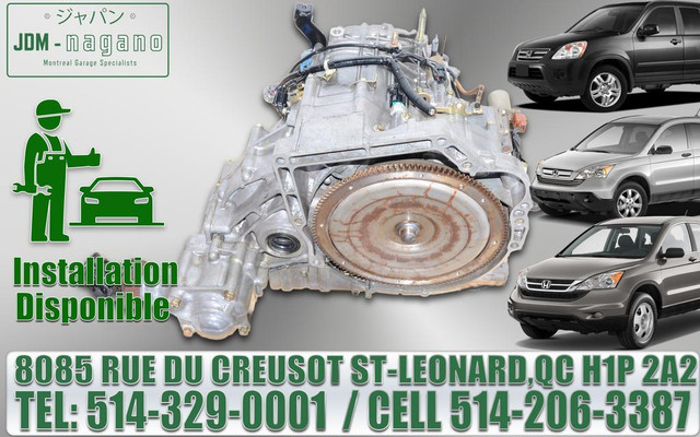 Transmission AWD Automatic Honda CRV 2002 2003 2004 2005 2006 2007 2008 2009, Automatique 4X4 AWD CR-V in Transmission & Drivetrain in Greater Montréal