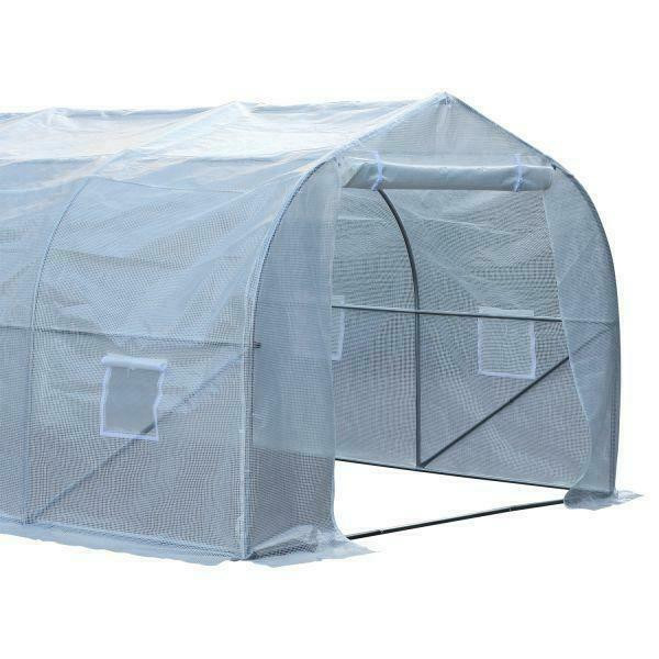 26’L x 10’W x 6.5’H Large Outdoor Heavy Duty Walk-In Greenhouse Steel Frame White / Greenhouse for sale in Patio & Garden Furniture in Ontario - Image 3