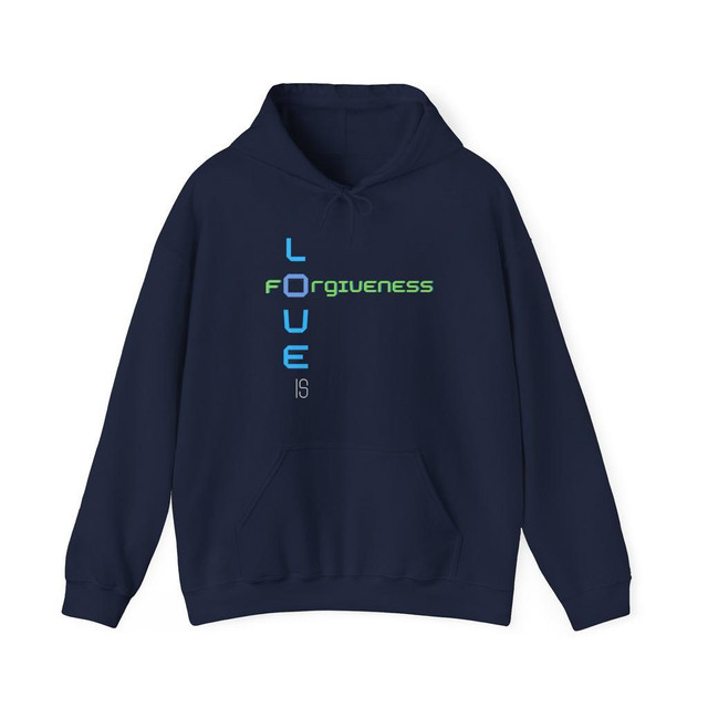 Love is Forgiveness theme Unisex Heavy Blend™ Hooded Sweatshirt in Other - Image 2