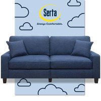 Serta at Home Serta Palisades Upholstered Tool-Free Assembly Straight Arm 78" Sofa for Living Room