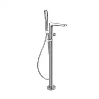 DAX Hot Single Handle Floor Mounted Freestanding Tub Filler Trim with Hand Shower
