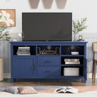 ChocoPlanet TV Stand For TV Up To 68 In With 2 Doors And 2 Drawers