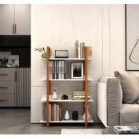 Hokku Designs Multifuction Bookcase With Solid Wood Frame,Mix Colour Plant Standing For Home Decro