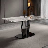 Orren Ellis Modern simple home dining table Rectangular dining table in hotel