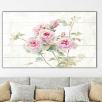 Made in Canada - Ophelia & Co. Sweet Roses on Wood - Print on Canvas