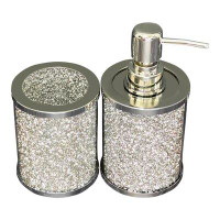 Mercer41 Ambrose Exquisite Two Piece Soap Dispenser And Toothbrush Holder In Gift Box