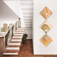 Made in Canada - East Urban Home 'Brown Nautilus Shell Pattern' Graphic Art Print Multi-Piece Image on Canvas