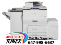 Ricoh Production Printer MP C6502 Color Laser High Speed 65 PPM Copier 12x18 with Booklet Maker Finisher
