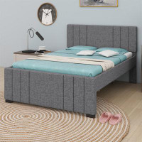 Latitude Run® Full Upholstered Platform Bed With Trundle