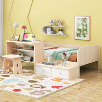 Isabelle & Max™ Wood Twin Size Platform Bed with 2 Drawers and 1 Chair&Desk Set
