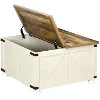 Latitude Run® Farmhouse Coffee Table with Storage