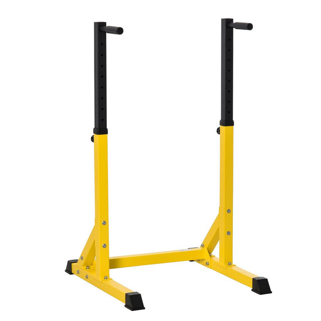 Dip Station 32.9" L x 28.1" W x 37.8"-49.6" H Yellow in Exercise Equipment - Image 2