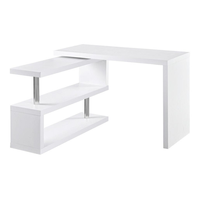 desk 45"x47.25"x30" White in Desks - Image 2