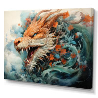 Trinx Asian Art Dragons Dance - Asian Art Wall Decor