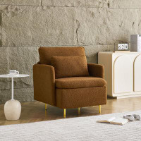 Mercer41 Sherpa Fabric Accent Chair