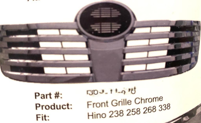 HINO 2006-2010 GRILLE NEW 238 258 268 338 in Heavy Equipment Parts & Accessories