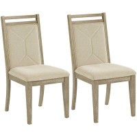 Gracie Oaks Upholstered Dining Chairs, Set Of 2