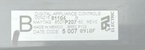 8507P207-60 Genuine Maytag Range Control Board fit PER5750QCW in Men's in City of Toronto - Image 2