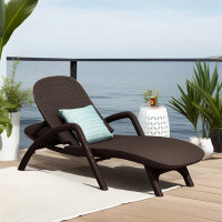 Red Barrel Studio Outdoor Lounge Chairs, Patio Chaise Lounge with Adjustable Backrest for Poolside, Beach, Garden